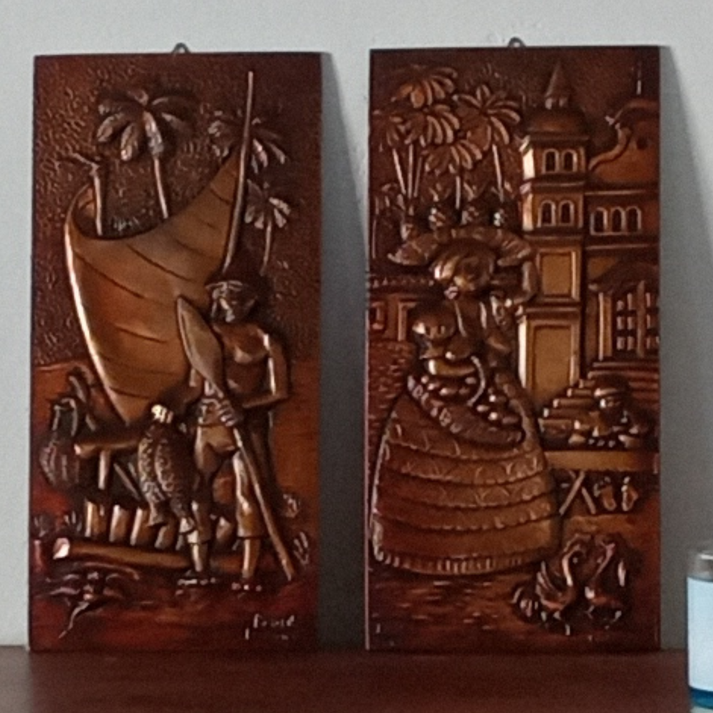 Quadri in rame lavorati a mano